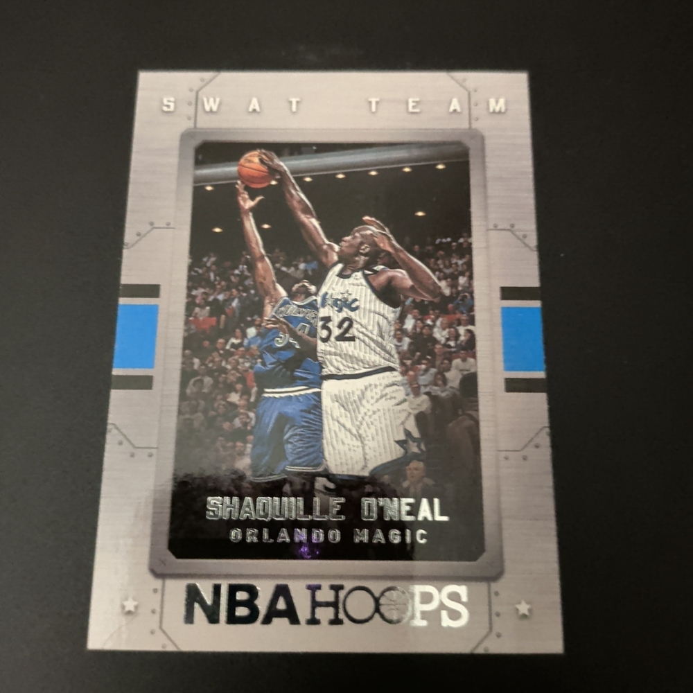 Panini NBA Hoops Shaquille O'Neal Card - Silver and Blue